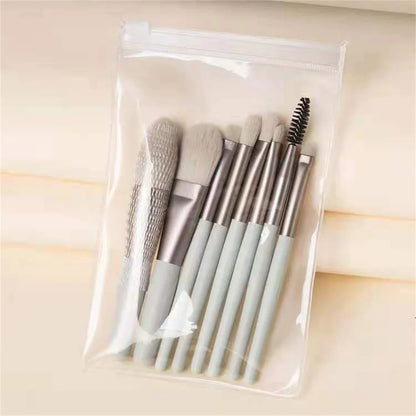 Brochas para maquillaje 8 unidades - 8Pcs Cosmetics Foundation Blush Powder Eyeshadow Blending Makeup