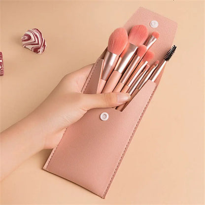 Brochas para maquillaje 8 unidades - 8Pcs Cosmetics Foundation Blush Powder Eyeshadow Blending Makeup