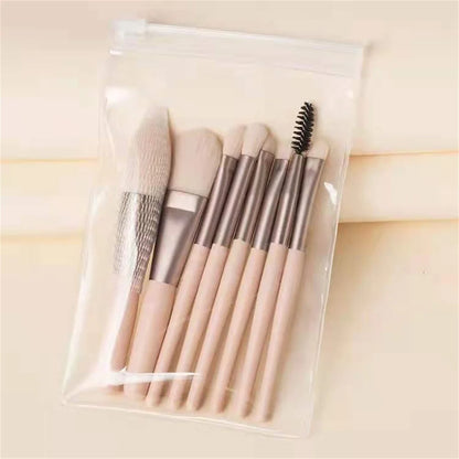 Brochas para maquillaje 8 unidades - 8Pcs Cosmetics Foundation Blush Powder Eyeshadow Blending Makeup