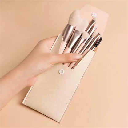 Brochas para maquillaje 8 unidades - 8Pcs Cosmetics Foundation Blush Powder Eyeshadow Blending Makeup